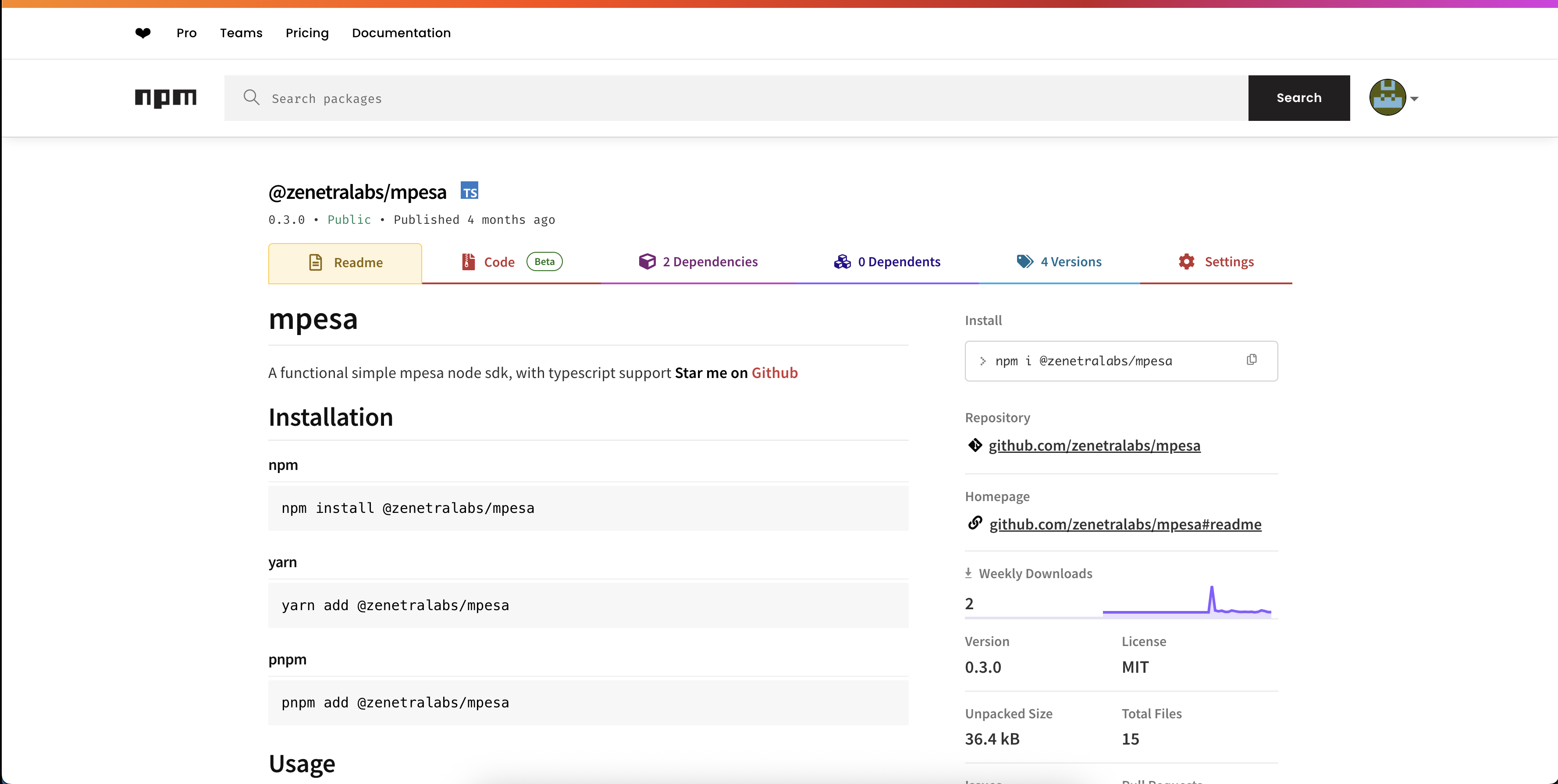 Mpesa SDK